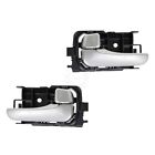 Am-252020563 04-06 Aftermarket Replacement Smooth Silver Interior Inside Door Handle Pair Set Of 2 For Nissan Sentra