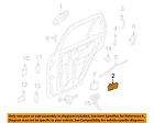 15921370 07-09 Door Cadillac Gm Srx-interior Handle Oem