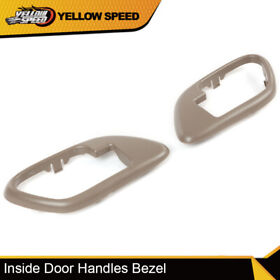 02etd4344abr 1pair Inside Door Handles Bezel Left And Right Fit For 95-99 Chevy Gmc Truck