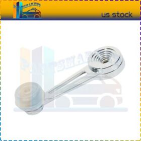 Pmt12494508t 1x Chrome And White Left Right Side Lh Rh Window Crank Handle For 1973-1986 Bronco