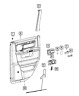 68445075aa 2500 3500 Mopar Ram Genuine Door Interior Handle Left