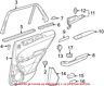 2927300801 Genuine Mercedes Oem Interior Door Handle Trim For