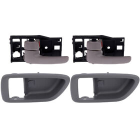 Hk82966801u 2x Front And Rear Left Side Interior Door Handle With Trim Fits Toyota Sequoia 01-07