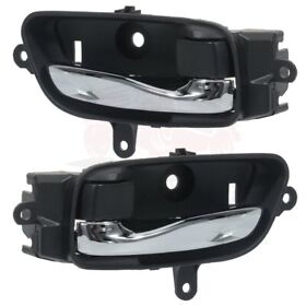 10053025 2x Inside Interior Black Door Handle Left And Right For Nissan Altima Pathfinder