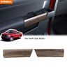 Shineka20220528015 2x Wood Grain Rear Door Handle Cover Trim For Ford F-150 2021 Inner Accessories