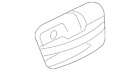 1lf88zj8aa 300 Mopar Chrysler Genuine Handle Bezel