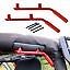 4226 Abn Rear Grab Handles Red For Jeep Wrangler 2007-2016 2 4 Door