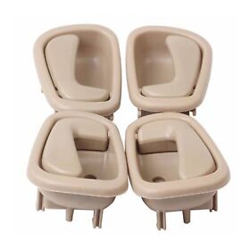 Hq0461 4pc Inside Interior Door Handle Beige For 1998-2002 Toyota Corolla Chevy Prizm