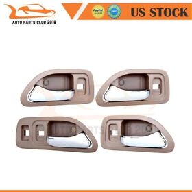 Ap802412a1c18 4x Door Handles Interior Front Rear For 94-97 Honda Accord Left Right Beige Ap802412a1c18 4x Door Handles Interior Front Rear For 94-97 Honda Accord Left Right Beige