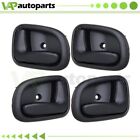 Ic80220001l 4x For 1993-97 Toyota Corolla Inner Inside Door Handles Kit Interior Black