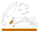 61051fg120wj Subaru Oem Inside Door Handle Right