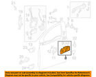 72165s9va01zb Handle Door Oem Honda 03-05 Left Pilot-interior