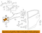 72660tr0a01za Honda Oem Inside Door Handle Left