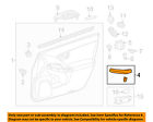7461147010b0 Left Front Handle Toyota Oem Prius Door-pull 10-11