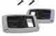 22634c-k 79-93 Lrs Ford Mustang Inner Door Interior Handle Bezel Kit Black Chrome Fox Body
