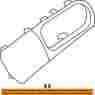 80682jk00b Nissan Infiniti Front Door-handle Bezel Right Grey Fits G25 G35 G37 Q40