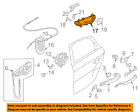 8r0839019a6ps Audi Oem Inside Door Handle Left