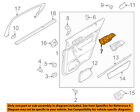 Aa5z5422601ba Ford Lincoln Oem Inside Door Handle Left