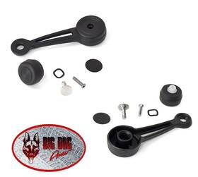 Fm-bw014e Acp Black Door Or Quarter Window Crank Handle Set For 1968 Mustang Bronco Falcon