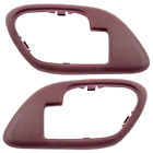 Ads1077rd-lr Brock New Pair Inside Door Handle Trim Red Bezel Cadillac