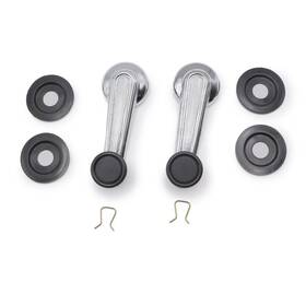 G-ts182065 Aftermarket Set Inner Chrome Handle Window Crank Manual For Nissan Datsun 720 Pickup 1986