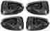 82620-25000 Aftermarket Products Fits Hyundai Inner Inside Interior Door Handle Black Left Right Front Rear 4pcs 82610-25000