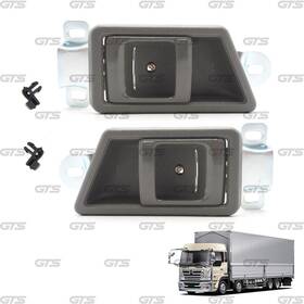 Ts195614 Aftermarket Products 2 Pcs. Gray Interior Inner Door Handle Holder Bezel For Hino Profia 1995 - 2002