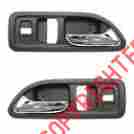 Am-694083056 Am Autoparts Chrome Gray Inside Interior Door Handle Pair Set For Accord 2 W Power Locks