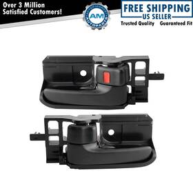 Am-1165663036 Am Autoparts 2pc Interior Door Handle Set Dark Gray Lh And Rh Sides For Toyota Corolla