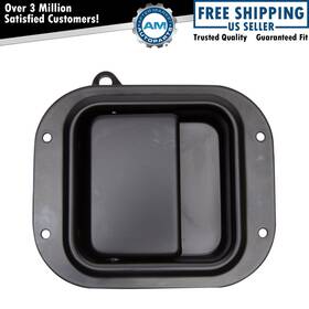 Am-2889744238 Am Autoparts Left Interior Door Handle Black Driver Side Fits Peterbilt