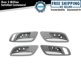 Am-4163956623 Am Autoparts Front And Rear Interior Door Handle Set Fits 07-14 Chevrolet Gmc