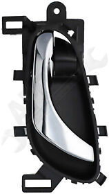 157677 Apdty Left Side Interior Door Handle Housing With Chrome Lever