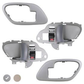 Dh115 App Interior Door Handle With Bezel Kit Gray For 1995-2002 Chevy Chevrolet Gmc Truck