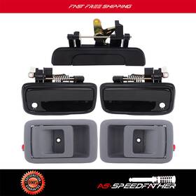 As83107301s As Speedfather 2 Gray Inside And Black Outside Lh Rh Door Handles W Tailgate Fits Toyota Tacoma