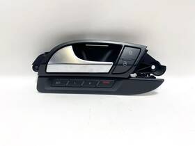 4l1-962-107-b Audi 07-15 Q7 Front Left Lh Side Interior Door Handle With Lock Memory Switch Oem