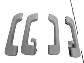 8p0-857-607-r-j50 Audi 2007 2015 Q7 Front Rear Roof Assist Strap Grab Handle Grip Overhead Set Oem