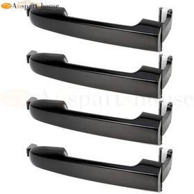 12221241 Auspartshouse 4x Left Right Door Handle Side Exterior For Hyundai Sonata 2006-2010 6.2l 6.8l