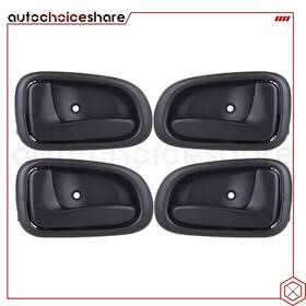 01ch8022001 Autochoiceshare 4x Interior Left Right Black Door Handles For 93-97 Toyota Corolla