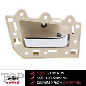 Autodayplus Adp12484501s Inside Door Handle Front Left For 05-11 Jeep Grand Cherokee Beige Chrome Bolt