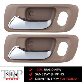Adp80239001s Autodayplus 2pcs For 98-02 Honda Accord Door Handles Beige Interior Front Left Side