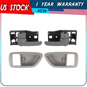 Adp82967101s Autodayplus Inside Door Handle And Bezel Driver Passenger For Toyota Sequoia Tundra 2pcs