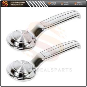 Ps823595e13 Autodealsparts Pair Door Handle Interior Front Left And Right Fits Chevy Buick Gmc Pickup Chrome