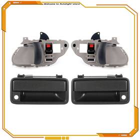 At823515s01 Autolight-store 4pcs Black Gray Door Handle Front Driver Passenger Left Right Side For Chevy