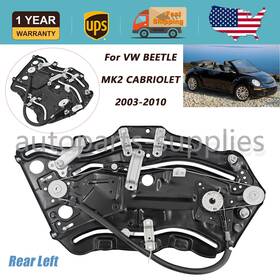 1y0847275c Autoparts-supplies Rear Left Side Window Regulator For 2003-2010 Vw Beetle Convertible