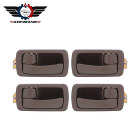 Sadp80223001s Autopartsunion 4x Brown Interior Front Rear Left Right For 92-1996 Camry Inside Door Handles