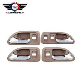 Sadp80241201s Autopartsunion 4pcs Door Handles Chrome Beige Inside Passenger And Driver For Honda Accord 94-97