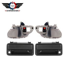 Autopartsunion Sadp823515s01 Front Left Right Door Handle Inside And Outside 4x Fits Chevy Gmc Pickup Truck Suv