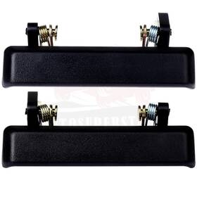 10049996 Autosuperstar 2 Pcs Front Outside Exterior Door Handles Black Left Right For Suzuki Samurai