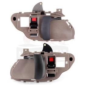 10050649 Autosuperstar 2 Pcs Interior Beige Door Handle Front Or Rear For Chevy C1500 C2500 C3500