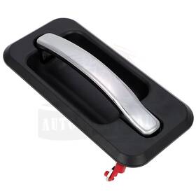 10086670 Autosuperstar 1 Pc Chrome Black Rear Right Side Rh Outside Door Handle For Hummer H2 2003-2009